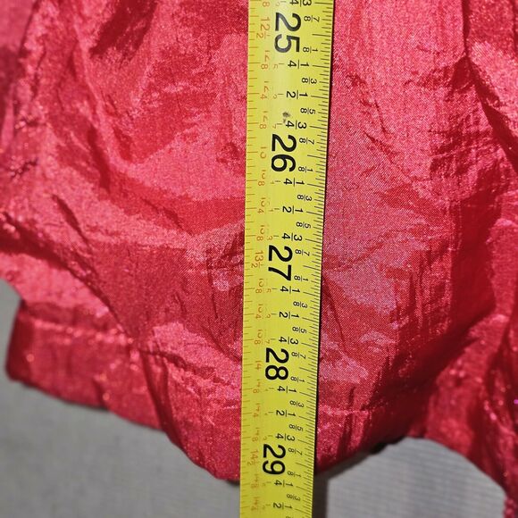 Active Stuff Vintage 80s Red Windbreaker Jacket Lrg Cinched Waist Coat of Arms - Picture 8 of 11